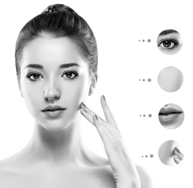 年轻女子的皮肤问题