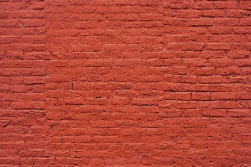 红漆砖墙面纹理表面