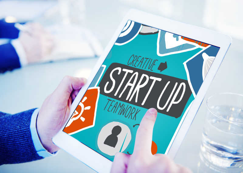 平板电脑上的启动概念