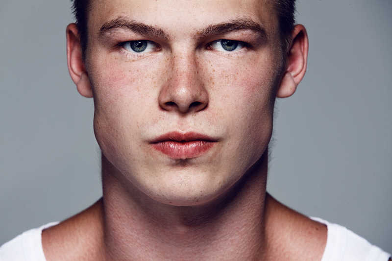 帅气的时尚型男肖像