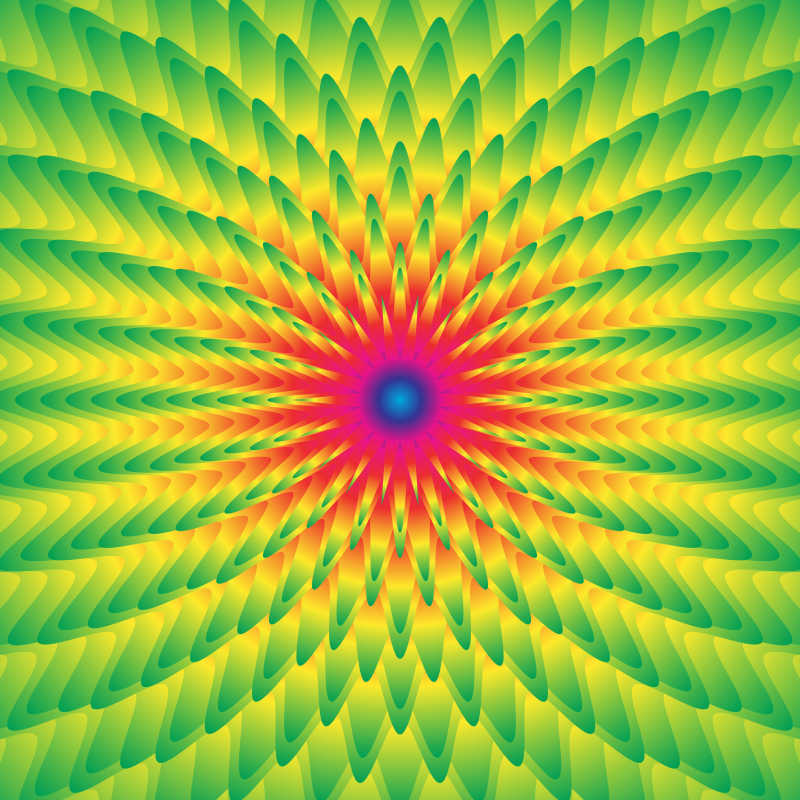 渐变填充混合形状抽象迷幻背景