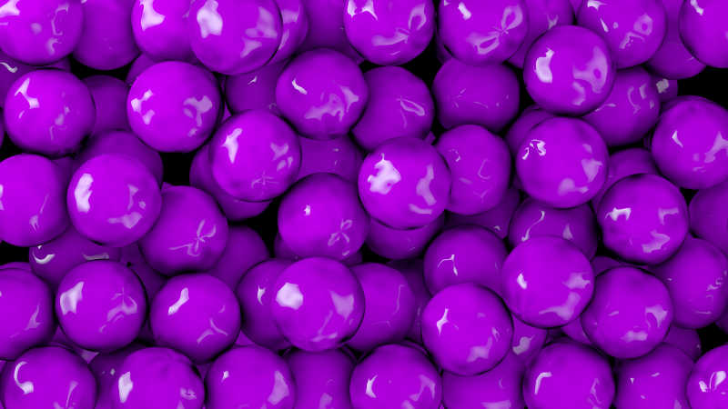 密集的紫色球体背景