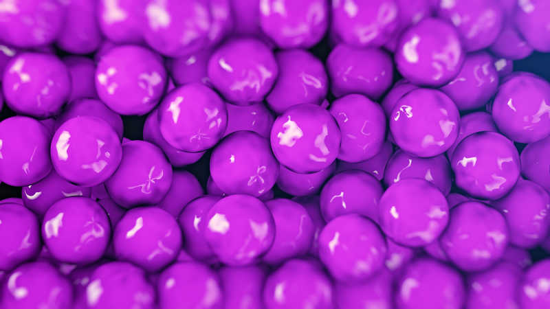揉皱的紫色球体背景