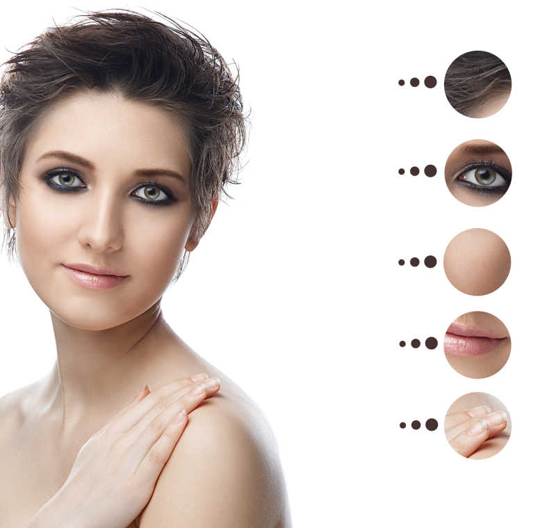 皮肤光滑的时尚女子