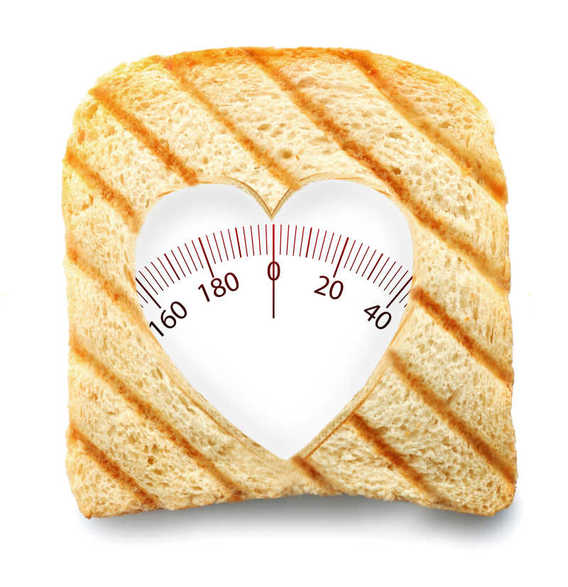 重量为白色烤面包