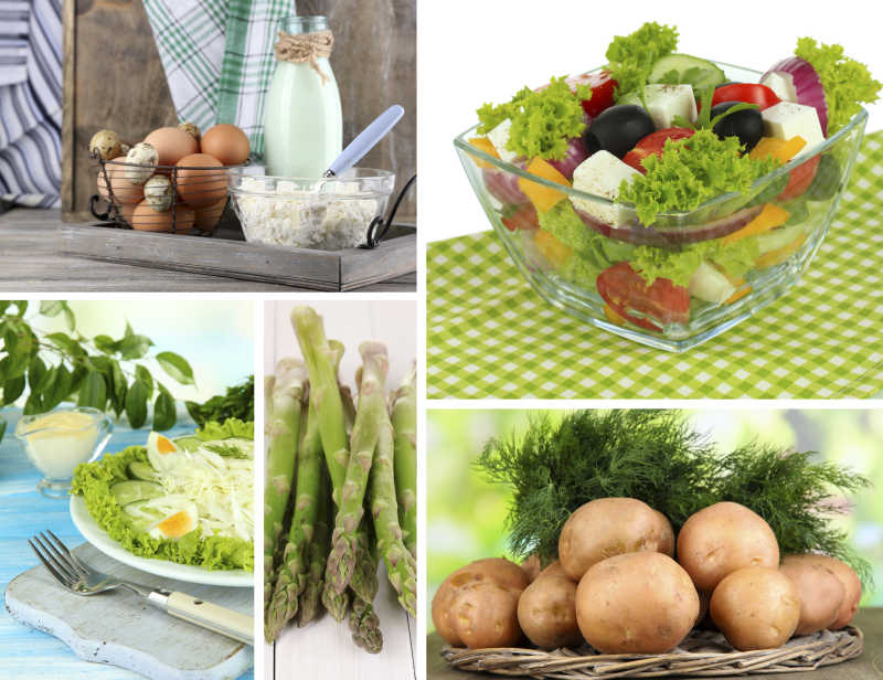 新鲜有机的蔬菜