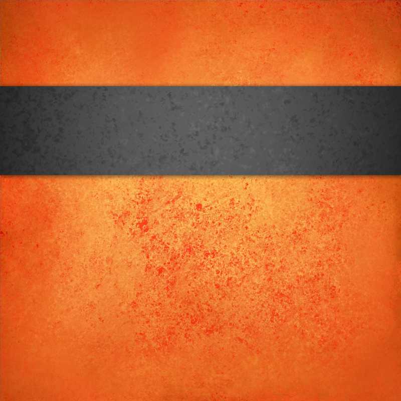 黑色条纹橙色背景