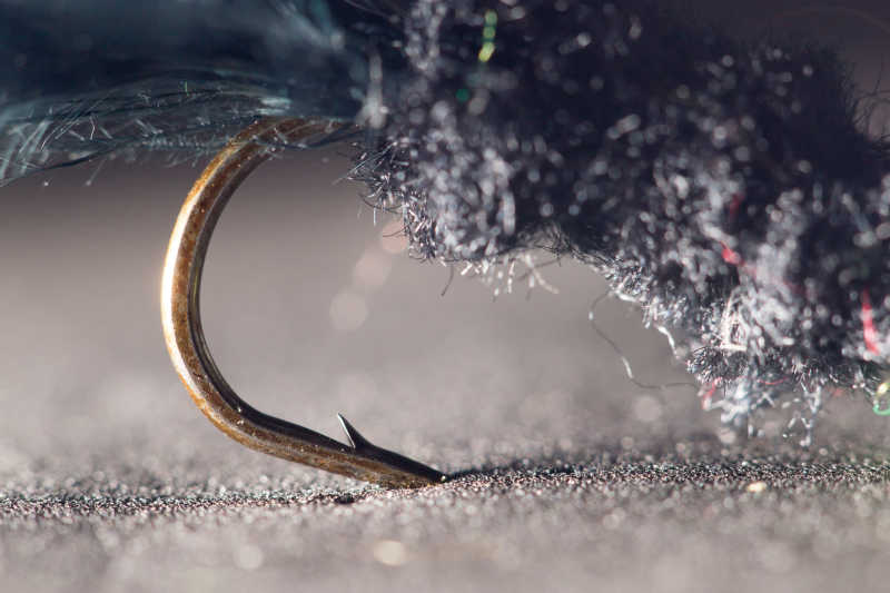 鱼钩近距离特写