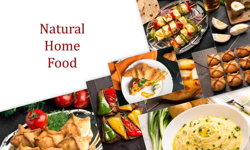 美味的烘烤食物