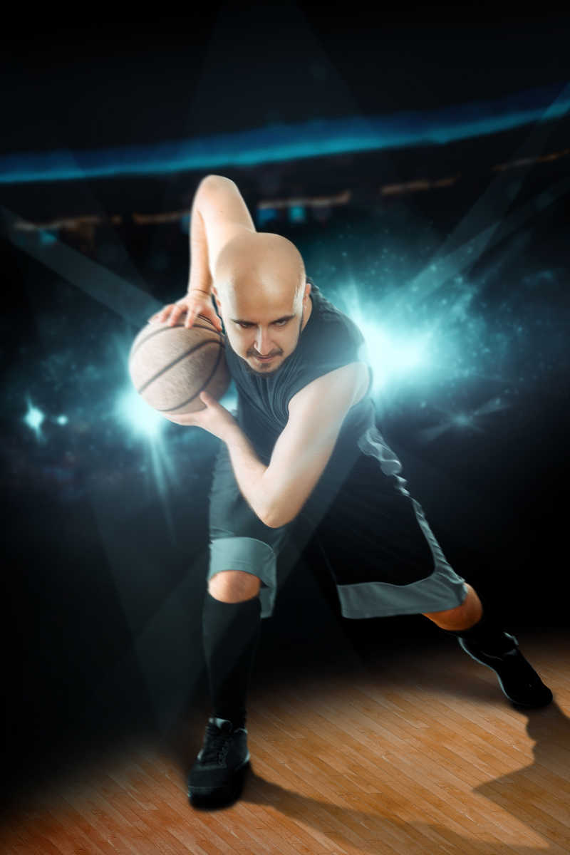 NBA比赛篮球运动员