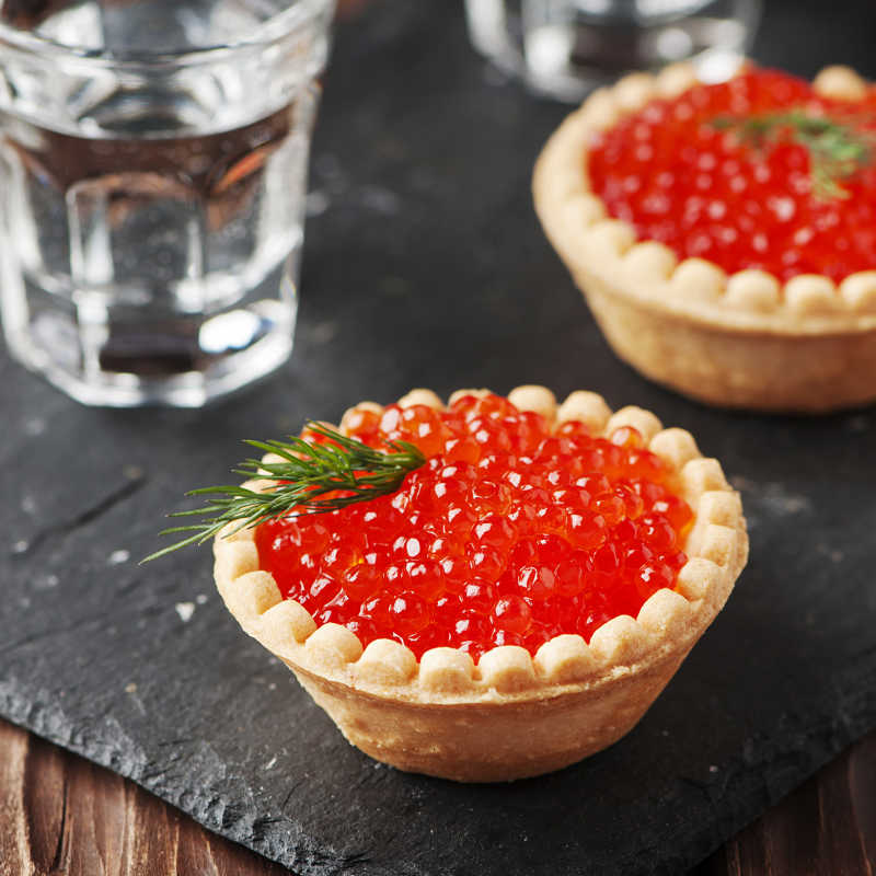 传统的俄罗斯鱼子酱