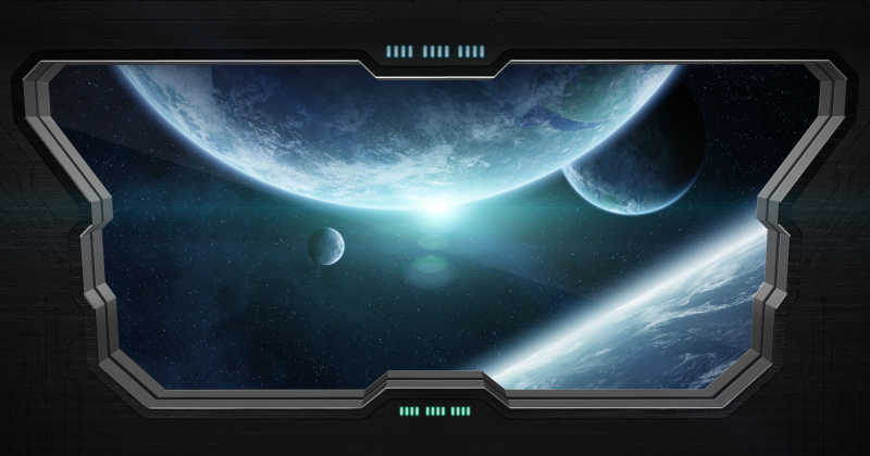 太空站外的太空