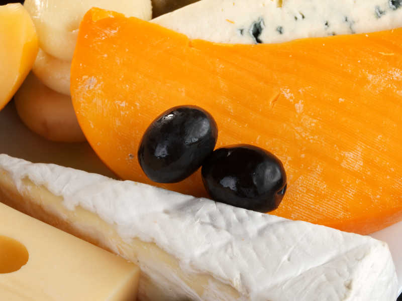 健康的奶酪早餐