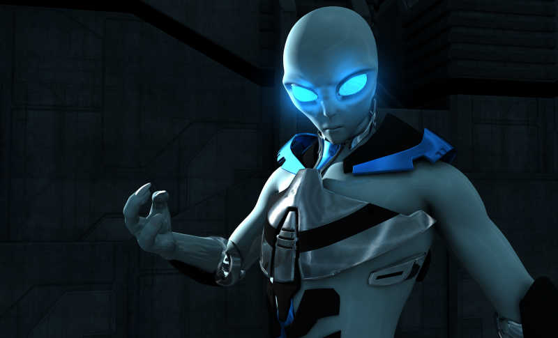 带有科幻色彩的外星人