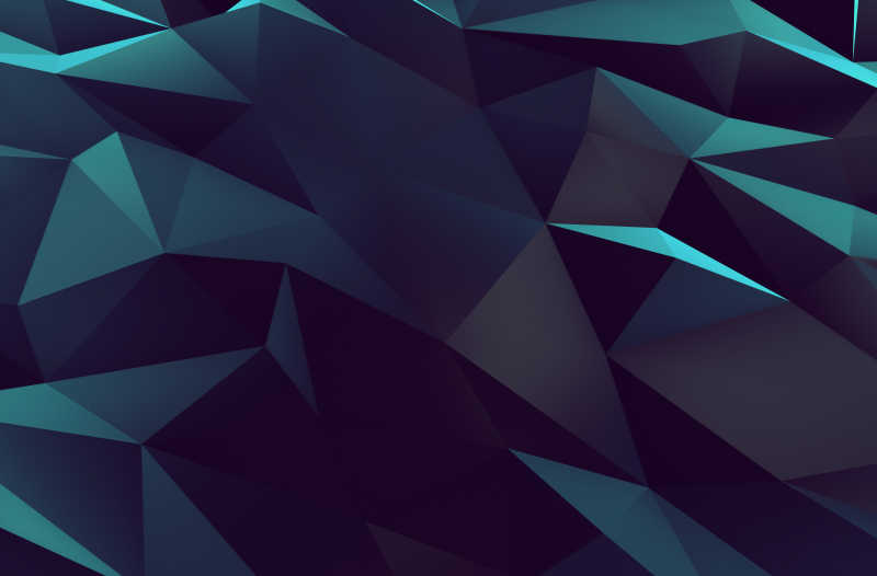 黑色抽象几何多边形图案背景