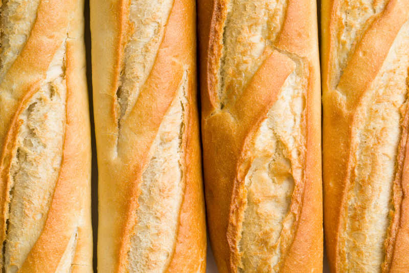 法国长棍面包特写