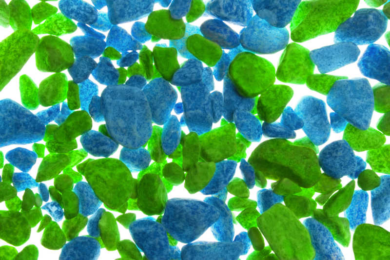 绿蓝色彩绘砾石背景