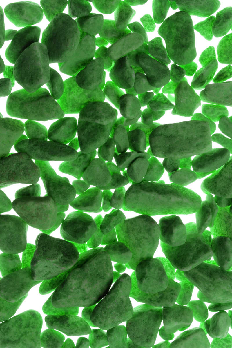 绿色砾石的背景