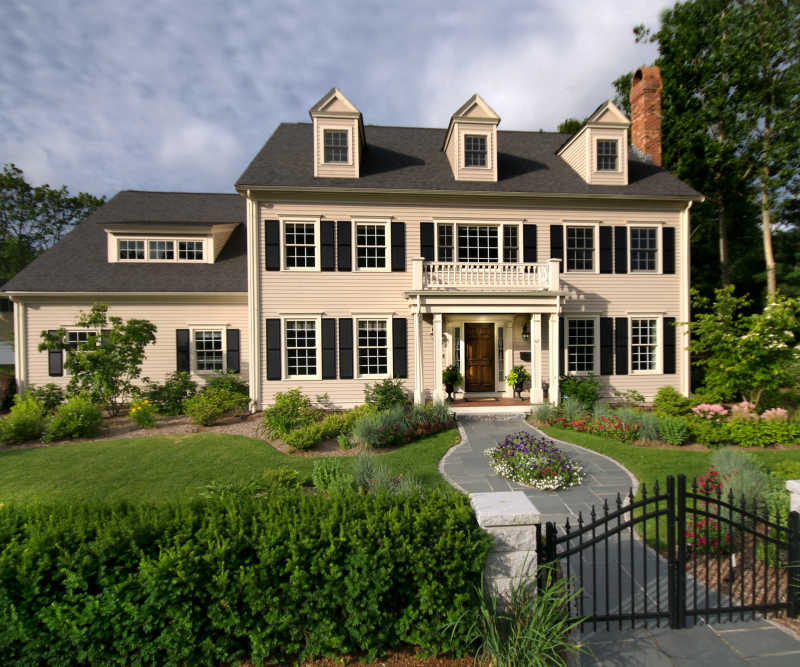 景色美丽的豪华的别墅