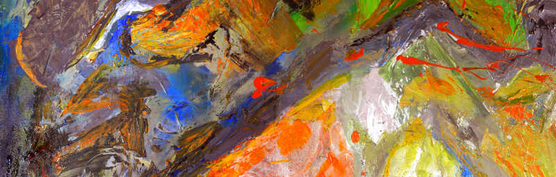 美丽的抽象油画的局部