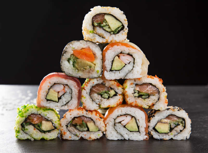 日本海鲜寿司背景