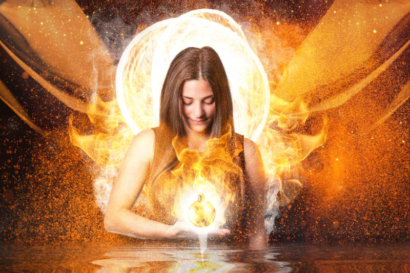 拥有魔法的超级英雄女孩