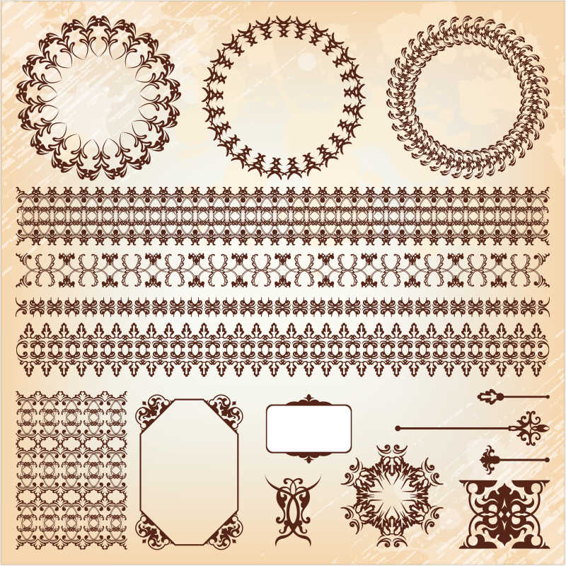 复古元素的设计收藏