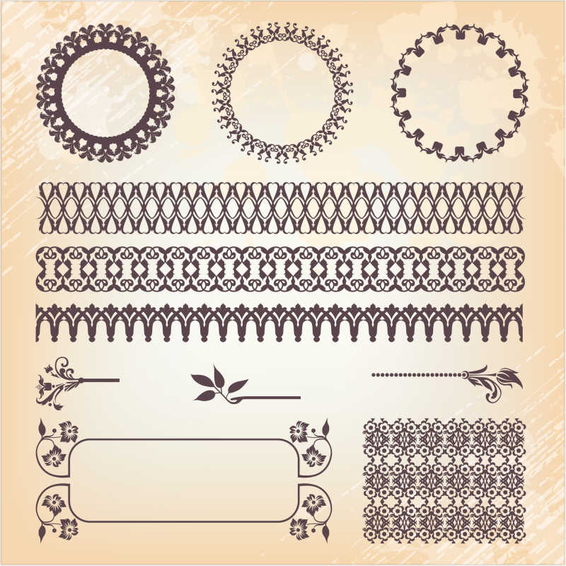 华丽的设计装饰和页面装饰