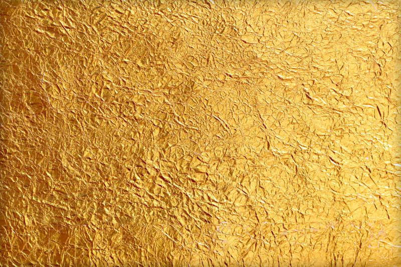 皱褶的金箔纹理背景