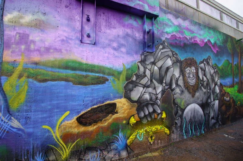 墙壁卡通创意涂鸦