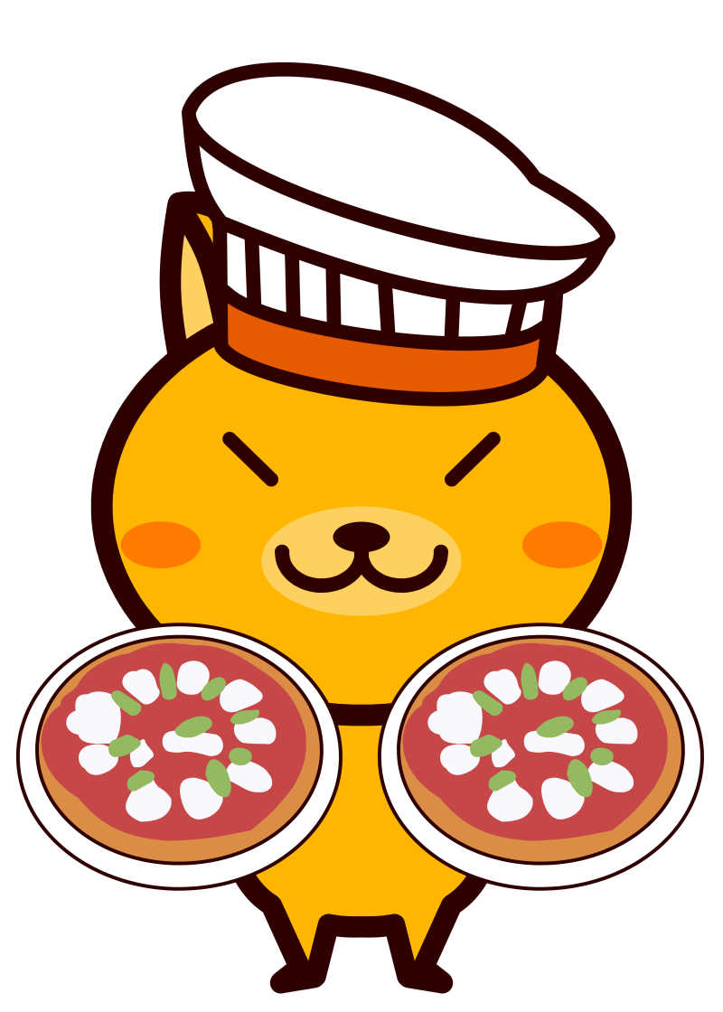 双手拿着美食的小猫咪