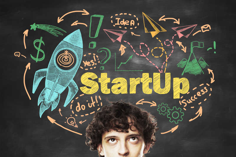 商人头脑绘画创意