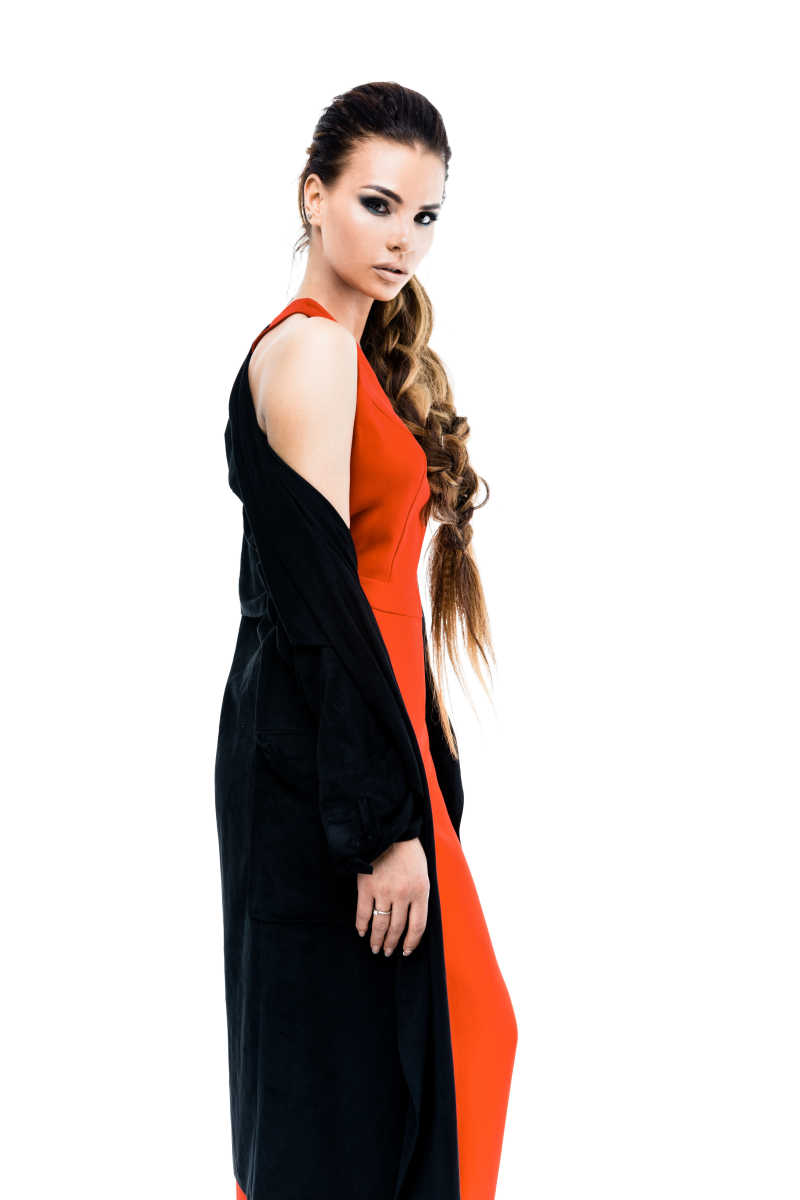 年轻时尚漂亮的女模特