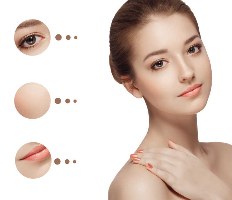 漂亮美女的皮肤