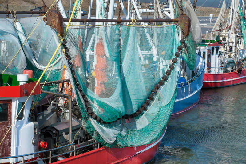 捕鱼用的大鱼网