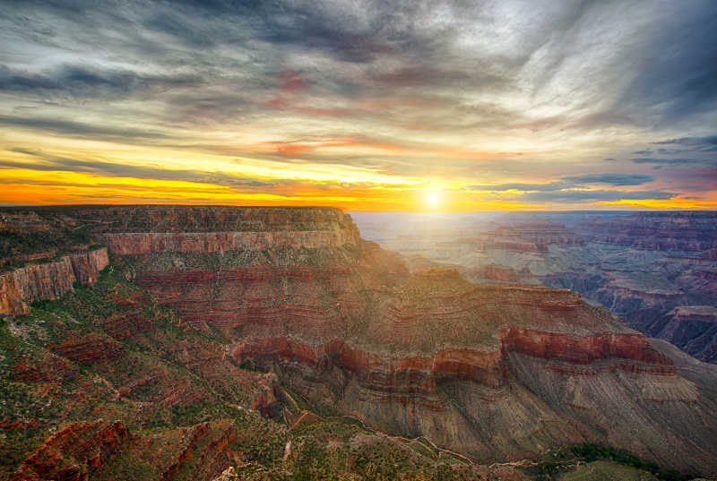 美丽的颜色和形状的大峡谷