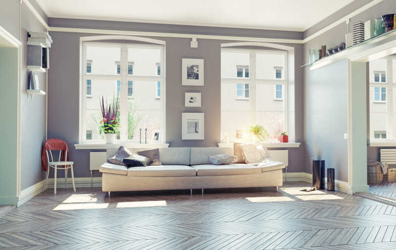 现代客厅装修图片-光照充足的现代客厅室内素材-高清图片-摄影照片-寻