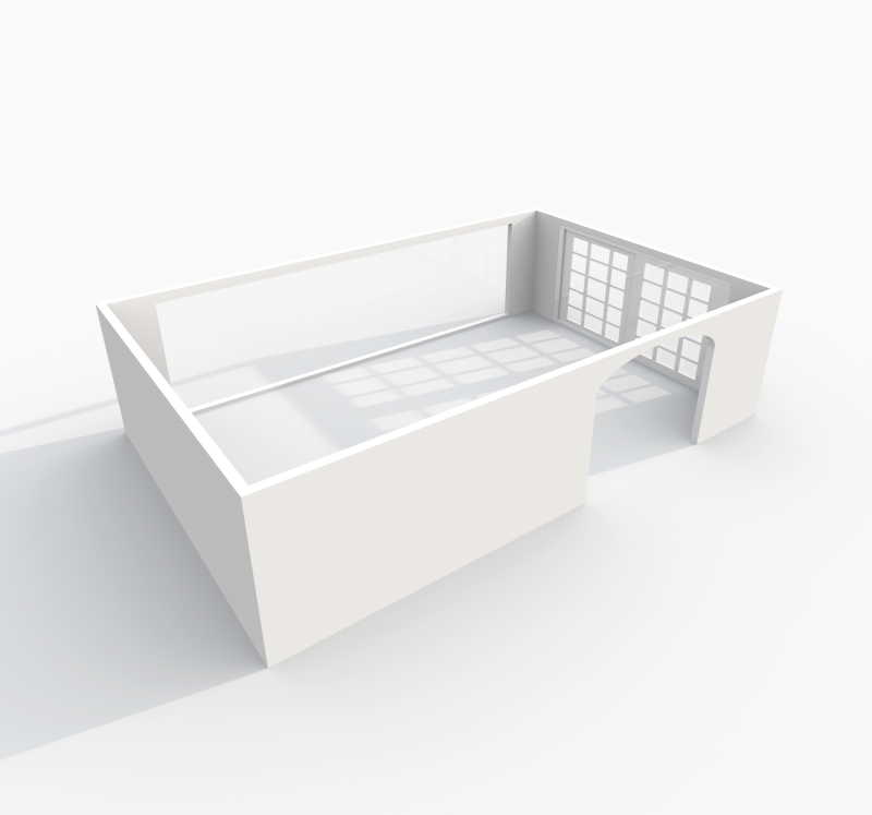 酒店房间3D室内渲染图