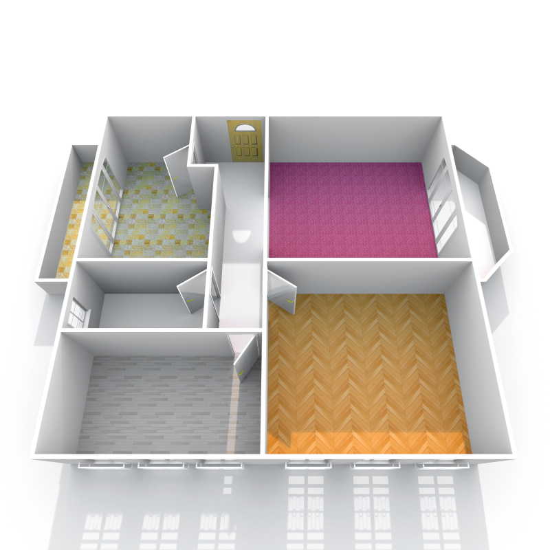 公寓3D室内透视