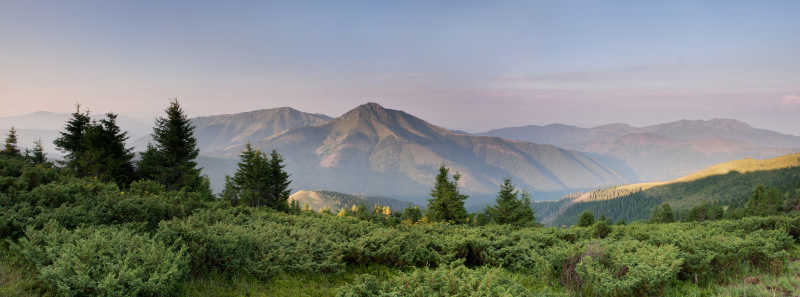 罗马尼亚喀尔巴阡山脉美丽的风景
