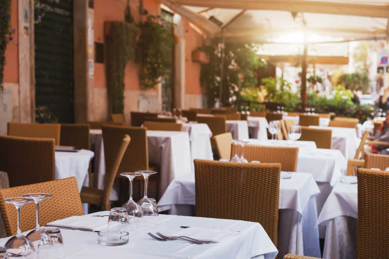 意大利露天餐厅