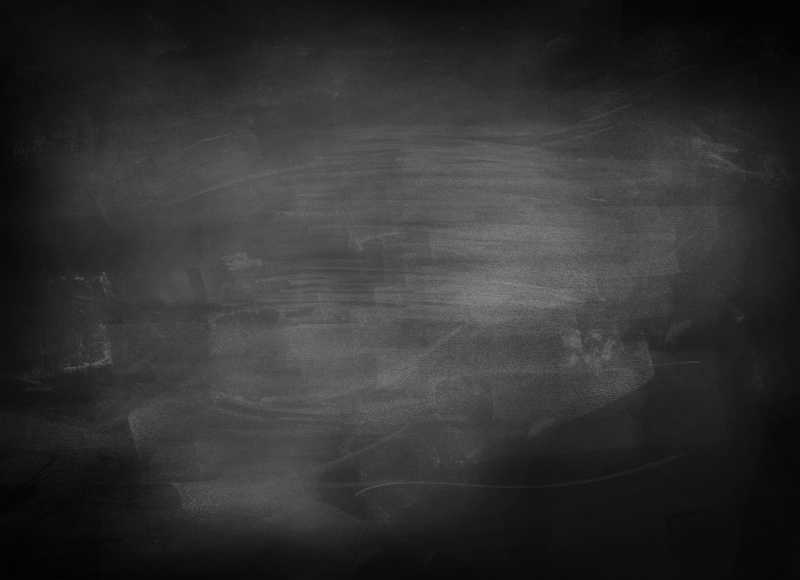 有粉笔痕迹的教学黑板