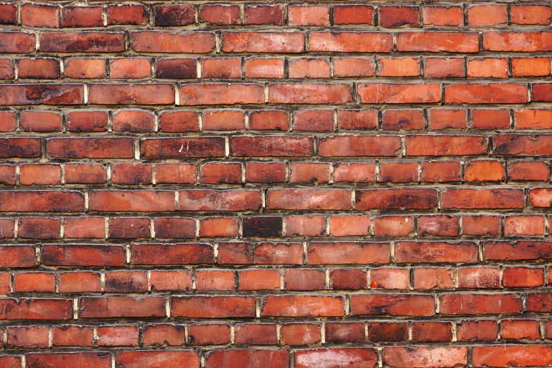 红色背景砖墙