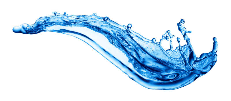 飞起来的蓝色液体