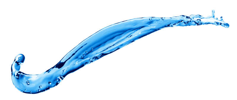 水花飞溅的瞬间