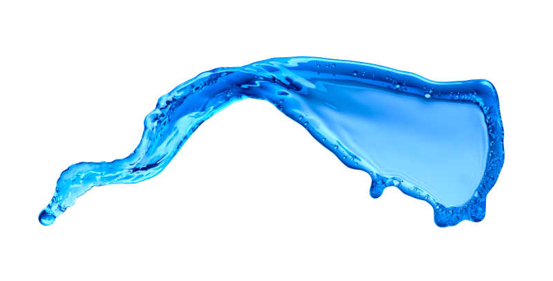 飞溅的透明液体水