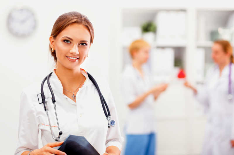 医院里的女医生肖像