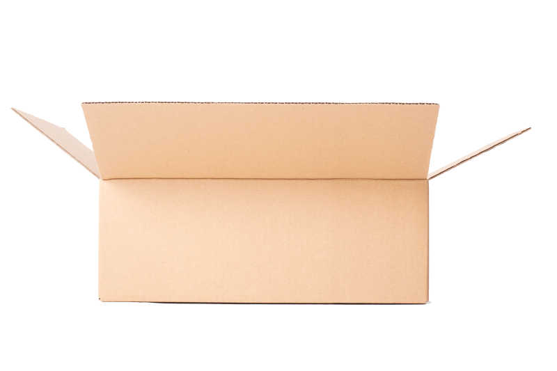 打开的纸箱