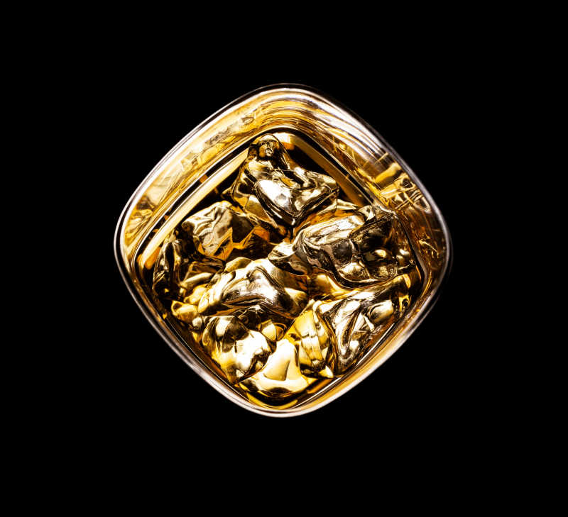 俯瞰一个单一的麦芽威士忌