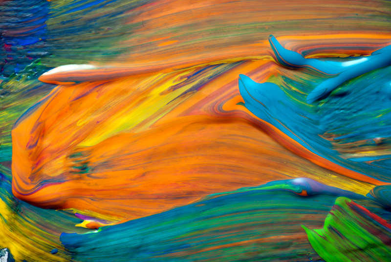 黄蓝抽象艺术背景